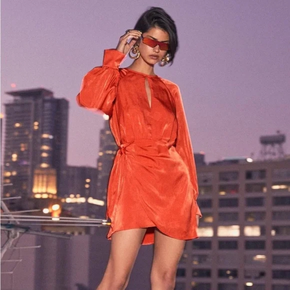 Finders Keepers Nightlife Red Dress Medium 06